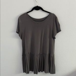 Grey babydoll top